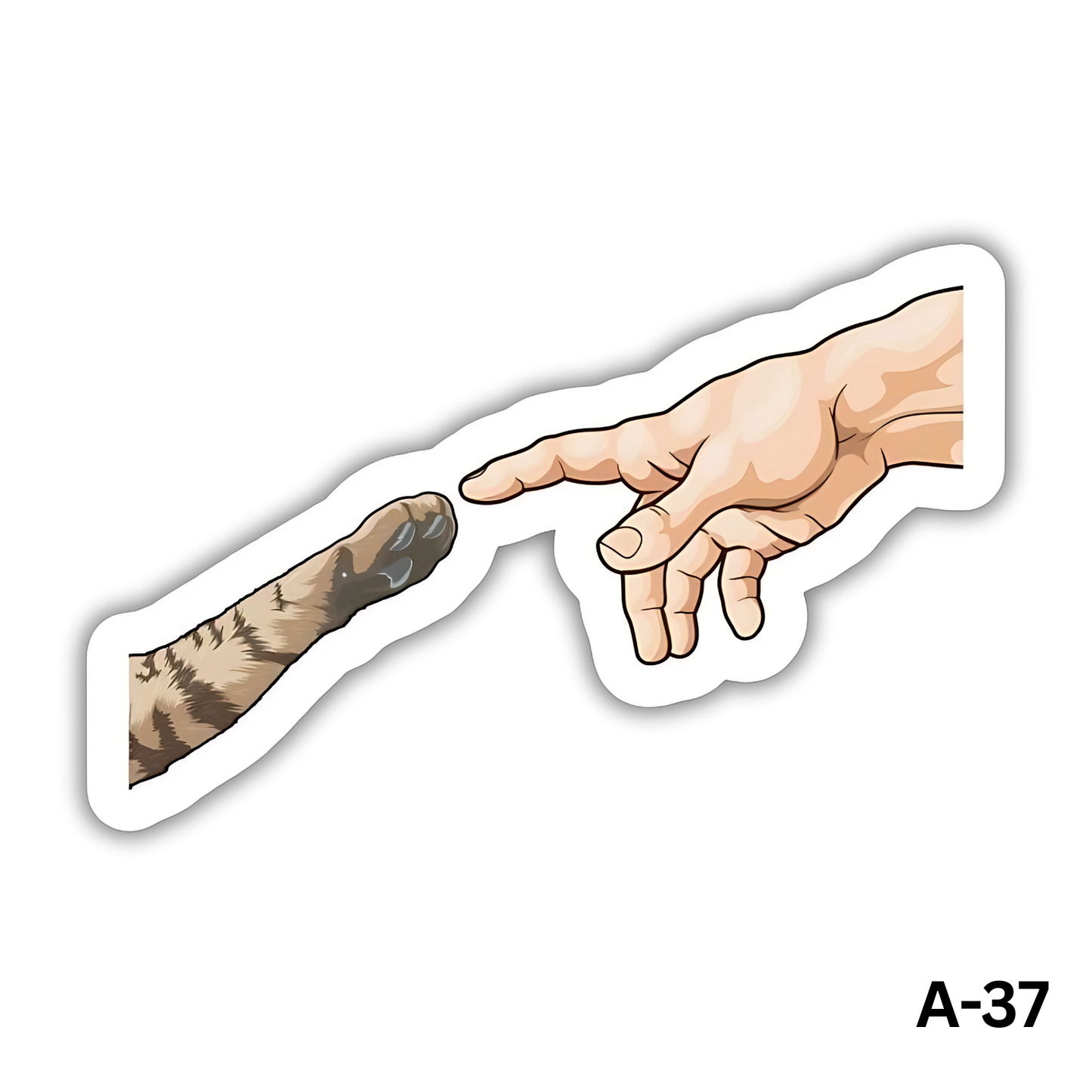 Adam's Hand with a cat's paw(A-37)