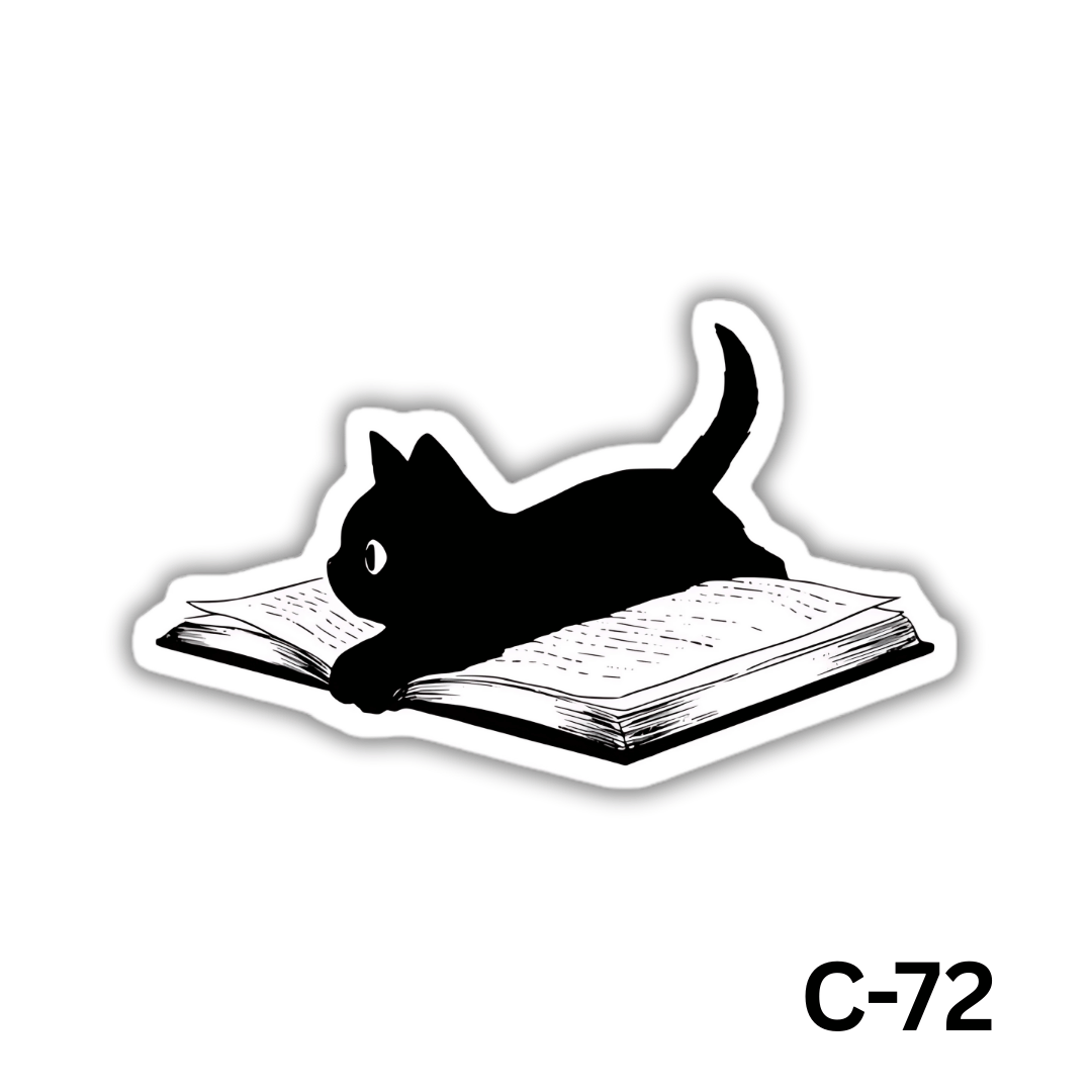 Black Cat sticker(C-72)