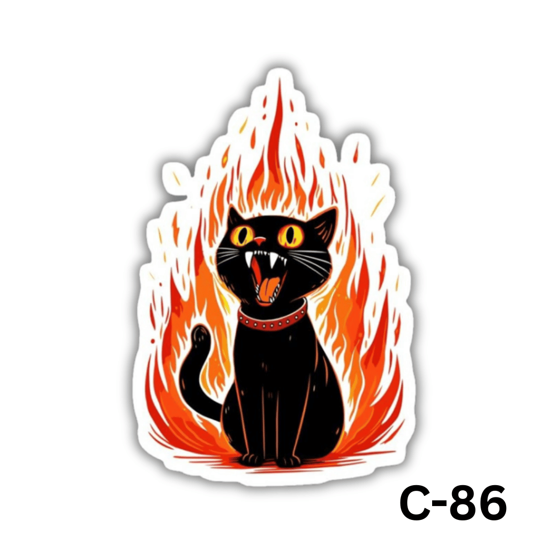 Black cat on fire(C-86)