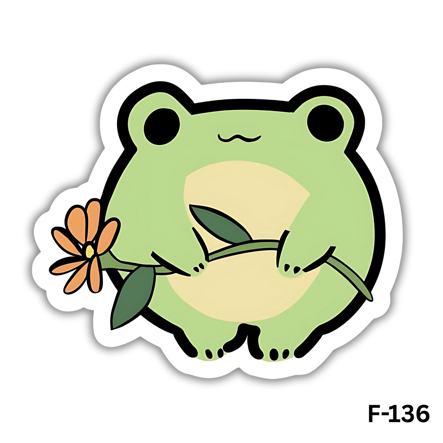 Cute frog sticker(F-136)