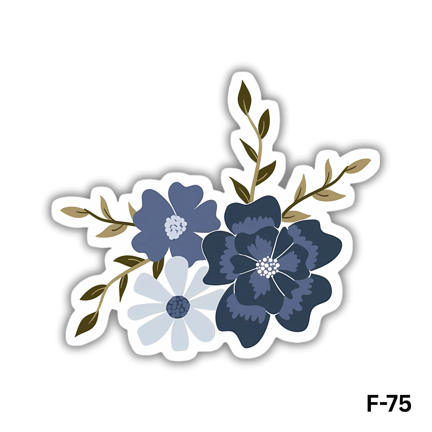 Blue and Grey flowers(F-75)