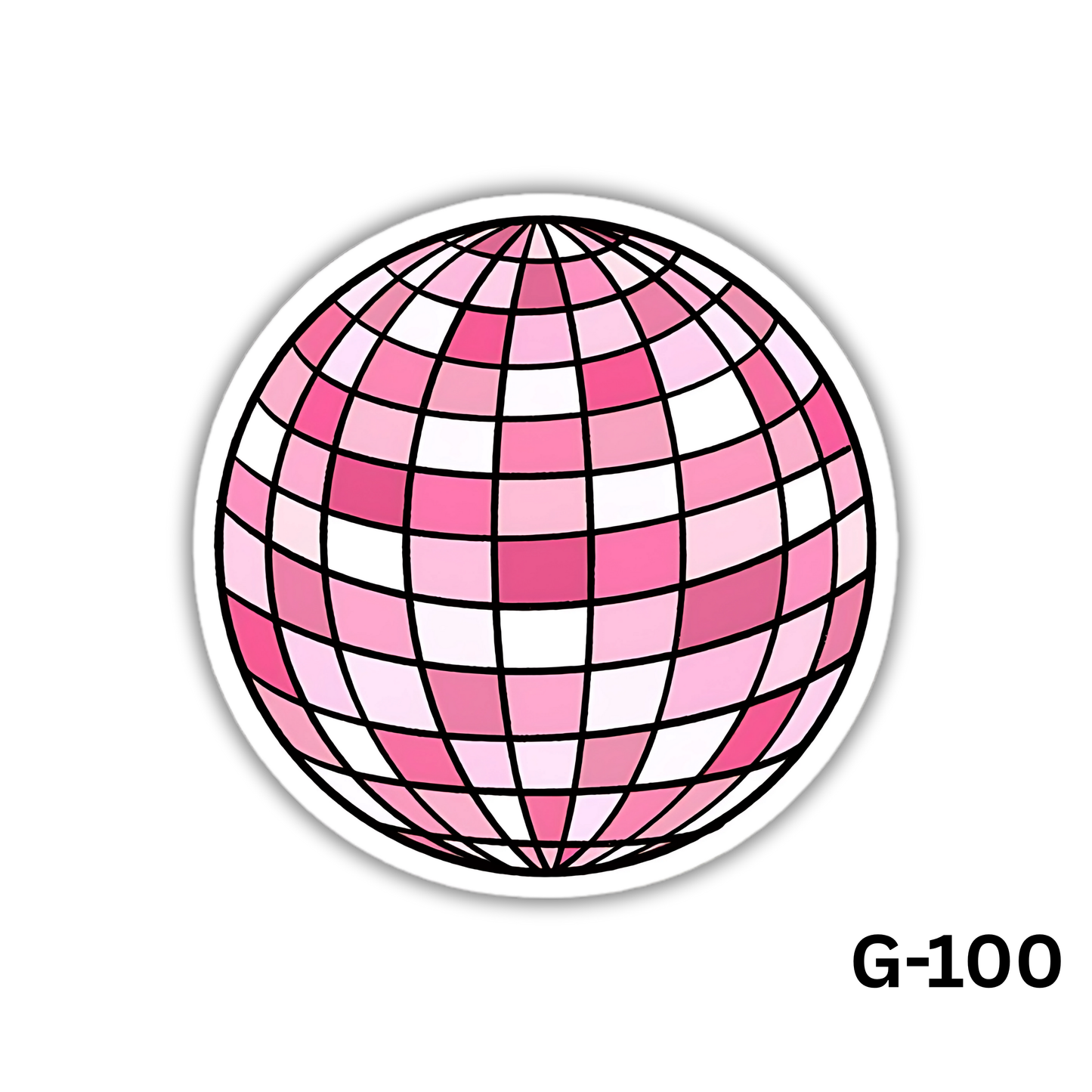 Pink Gradient Disco Ball(G-100)