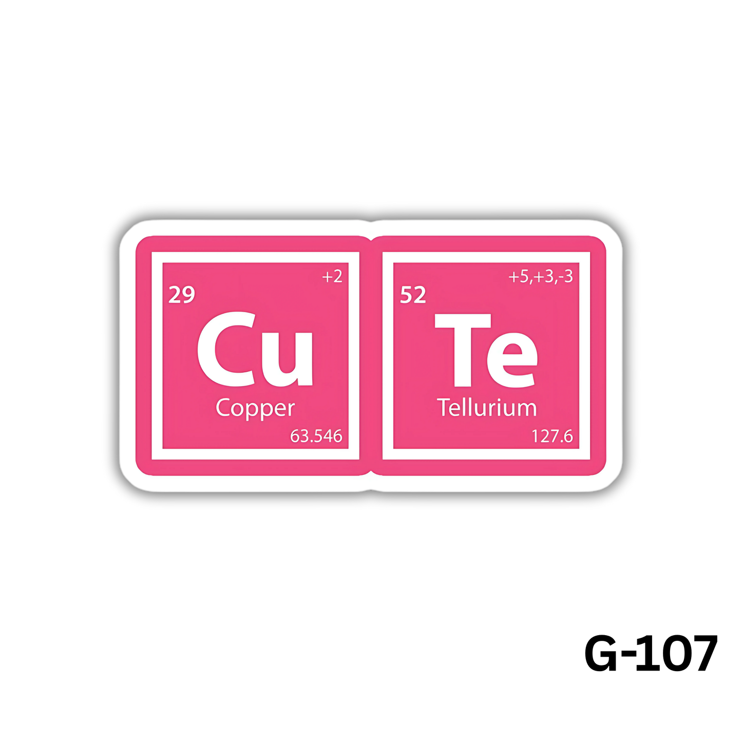 Cute (Cu-Te) Periodic Table(G-107)