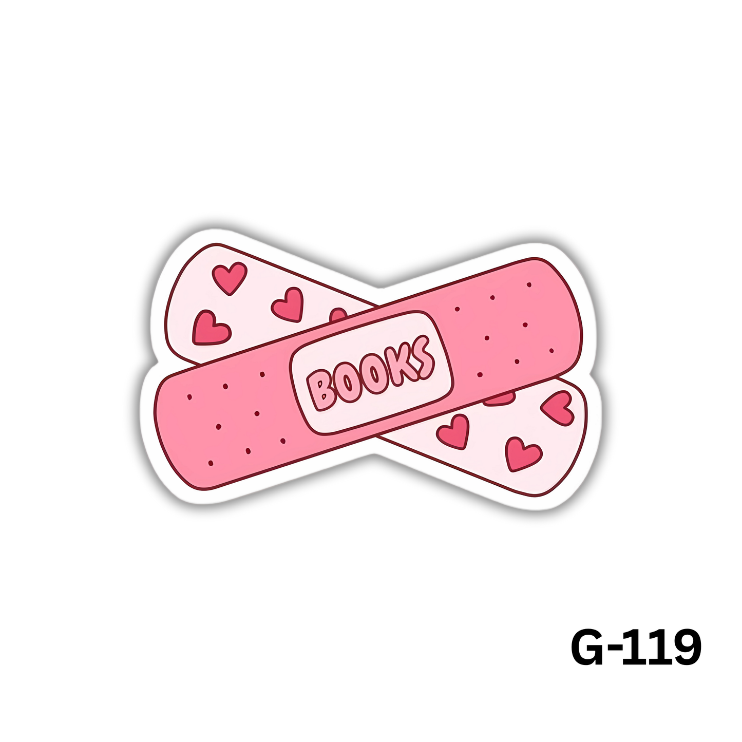 Bookish Bandage Pink Books(G-119)