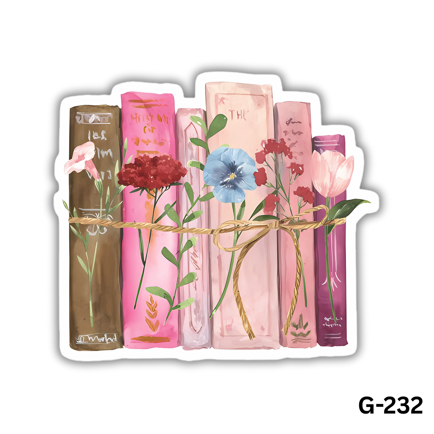 Flower Book Sticker (G-232)