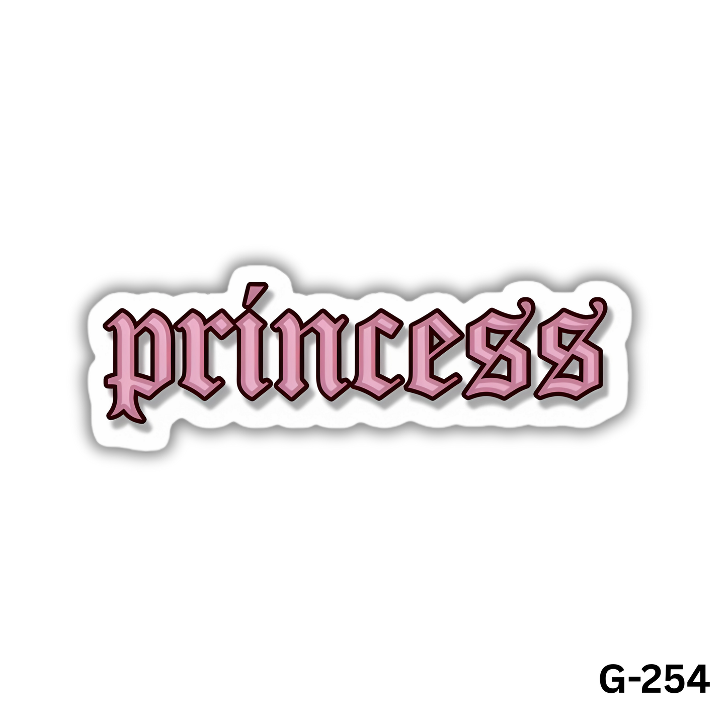 Pink Princess Sticker (G-254)