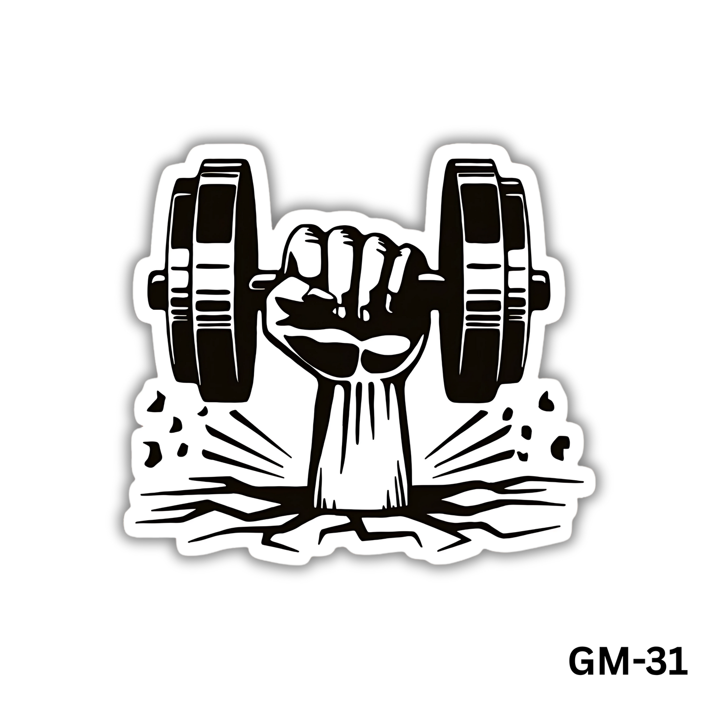 Arm lifting a gym weight (GM-31)