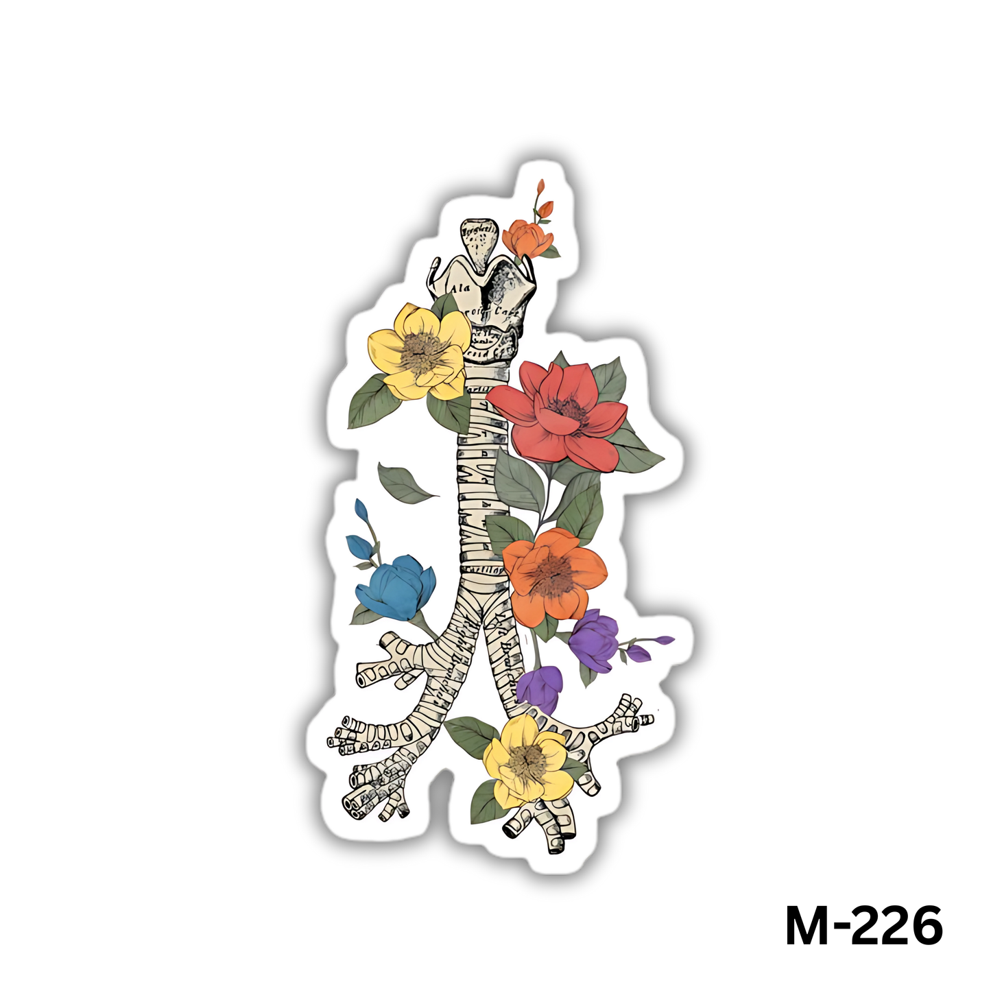 Larynx with Flowers(M-226)