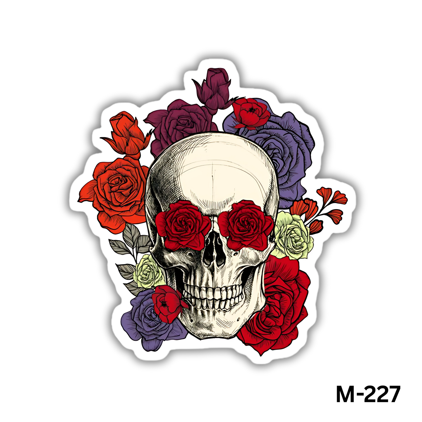 Roses Skull(M-227)