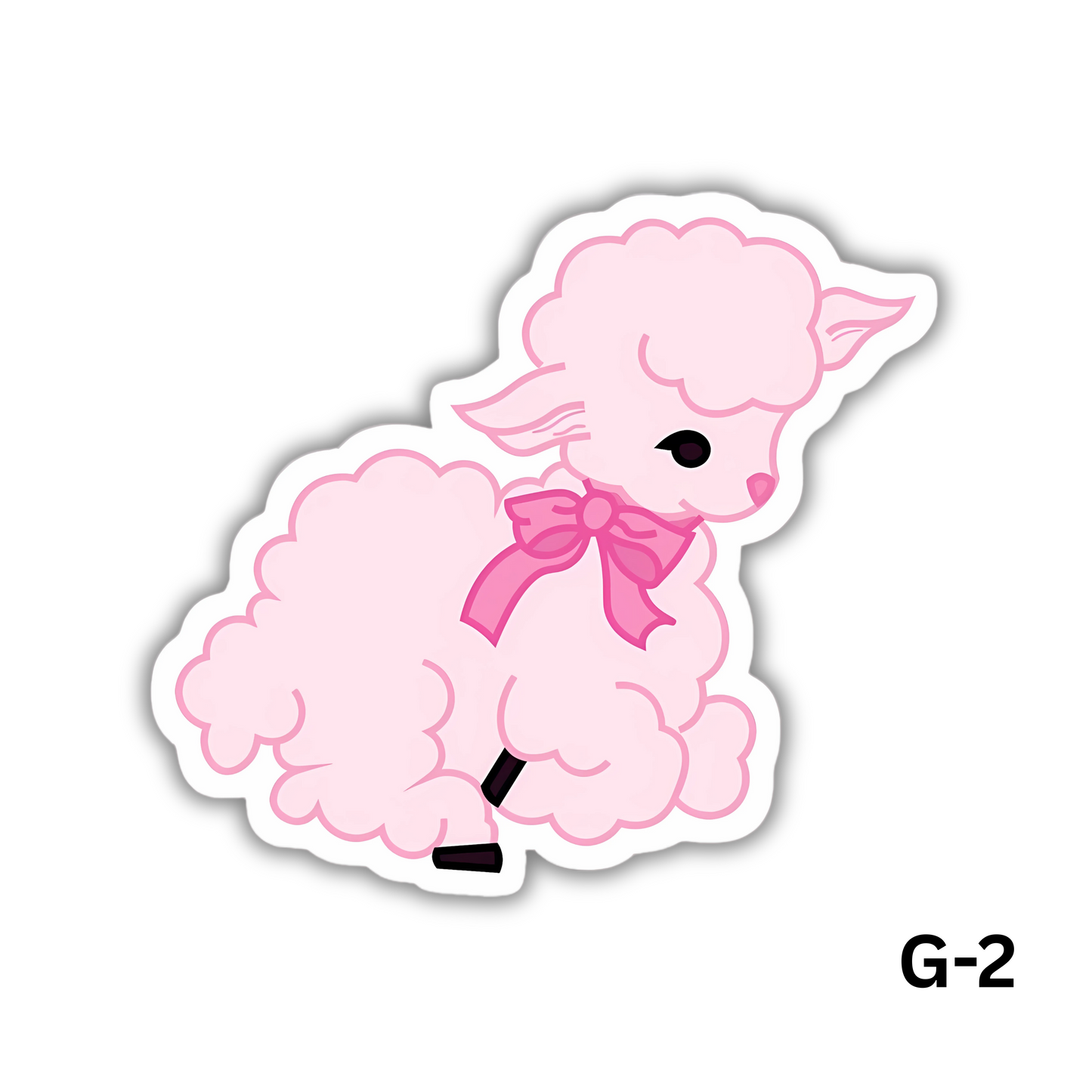Pink Lamp Sticker (G-2)