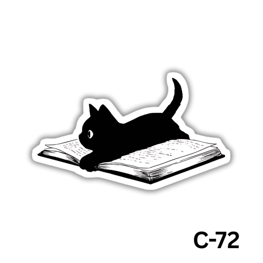 Black Cat sticker(C-72)