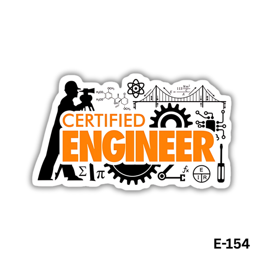 Certified Engineer Sticker (E-154)
