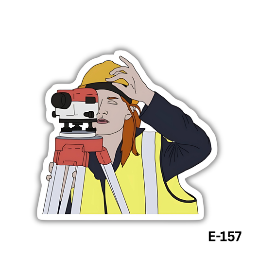 Female Engineer Sticker (E-157)