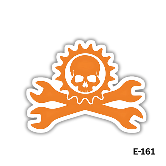 Gear Crossed with two wrenches (E-161)