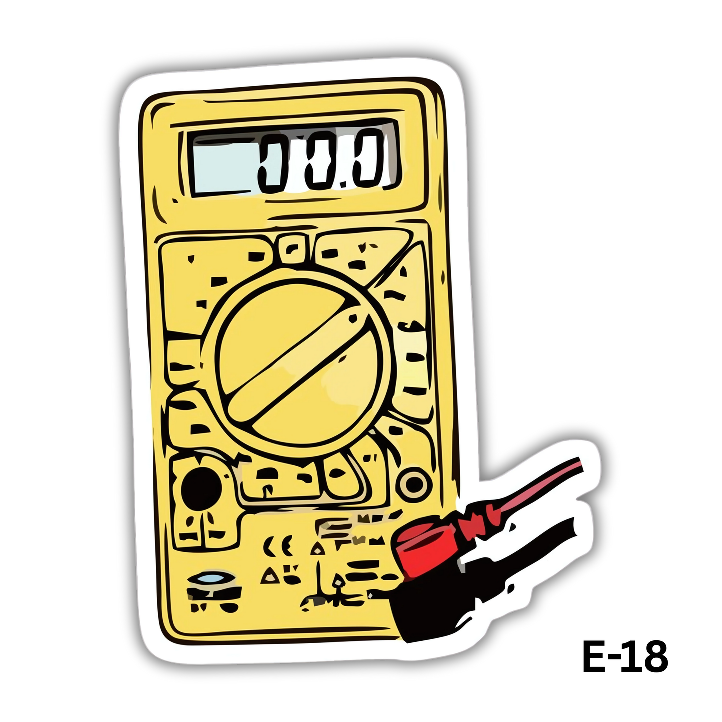 Multimeter Sticker (E-18)