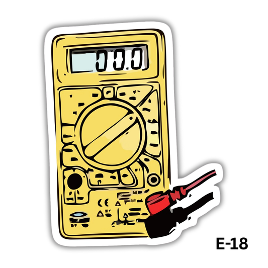 Multimeter Sticker (E-18)