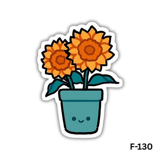 Sunflower pot sticker(F-130)
