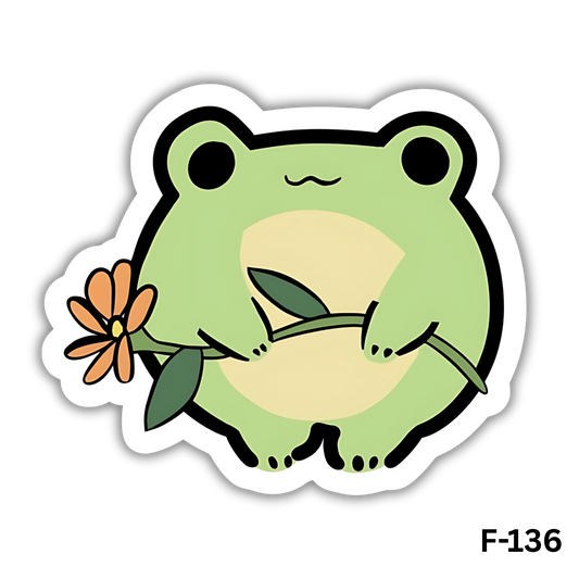 Cute frog sticker(F-136)