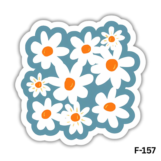 Daisy flower sticker(F-157)