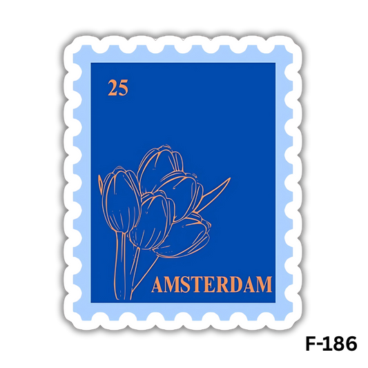 Tulip Flower Stamp sticker(F-186)