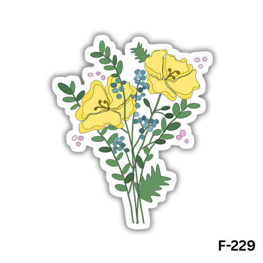Yellow Buttercup Flowers(F-229)