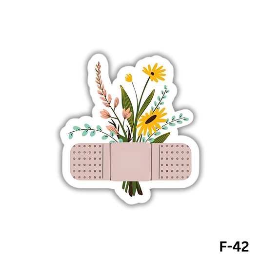 Flower Band Aid sticker(F-42)