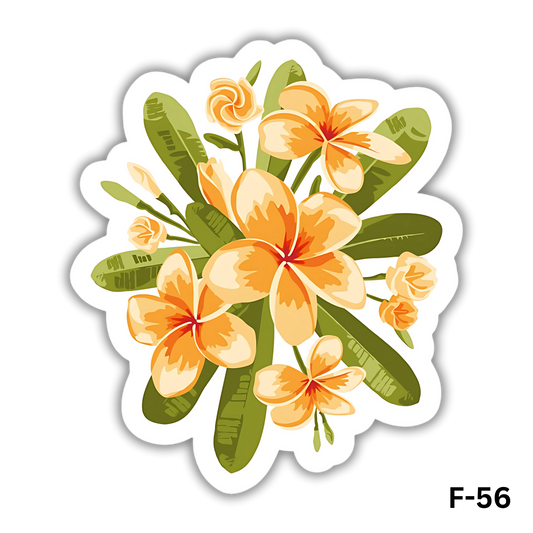 Orange Plumeria Flowers(F-56)
