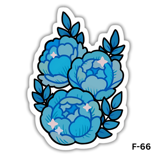 Blue Peonies(F-66)
