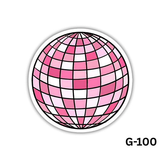 Pink Gradient Disco Ball(G-100)