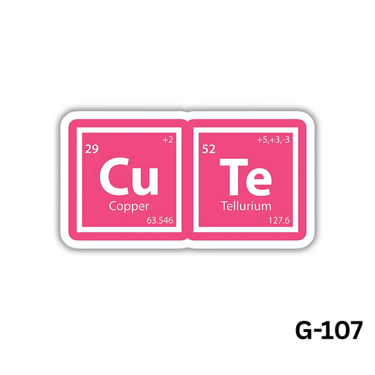 Cute (Cu-Te) Periodic Table(G-107)
