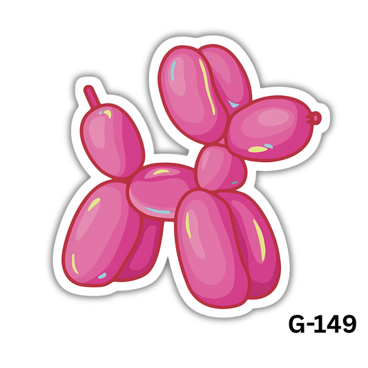 Pink Ballon Animal Dog(G-149)