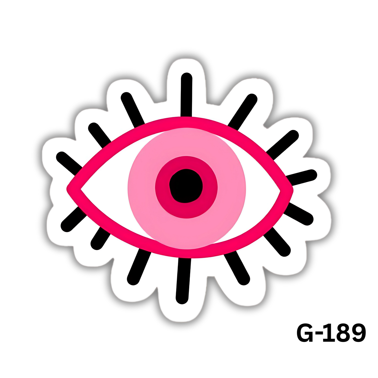 Pink Eye Sticker(G-189)