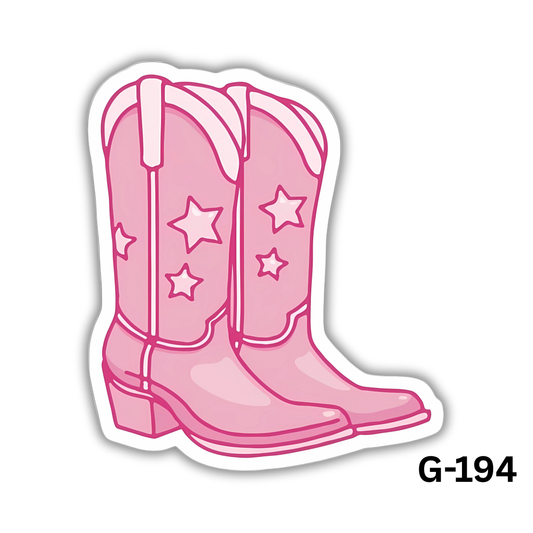 Pink Cowboy Boots(G-194)