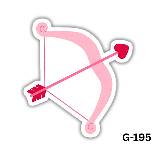 Pink bow and arrow(G-195)