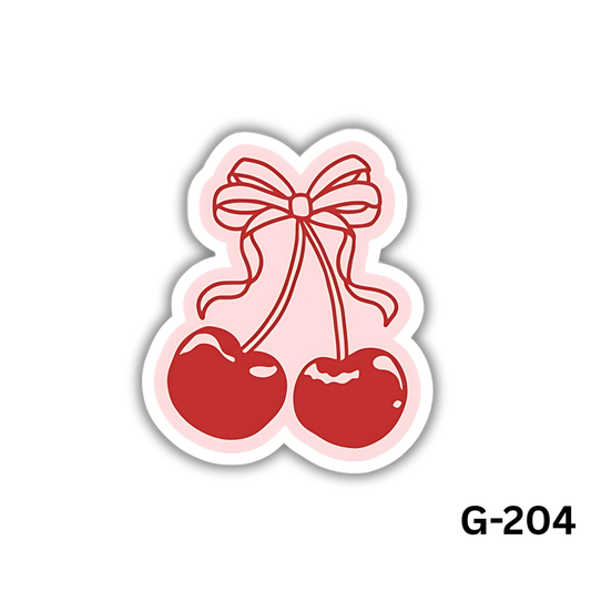 Red Cherries with Bow(G-204)