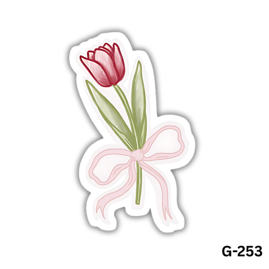Coquette Tulip and Ribbon Bow (G-253)