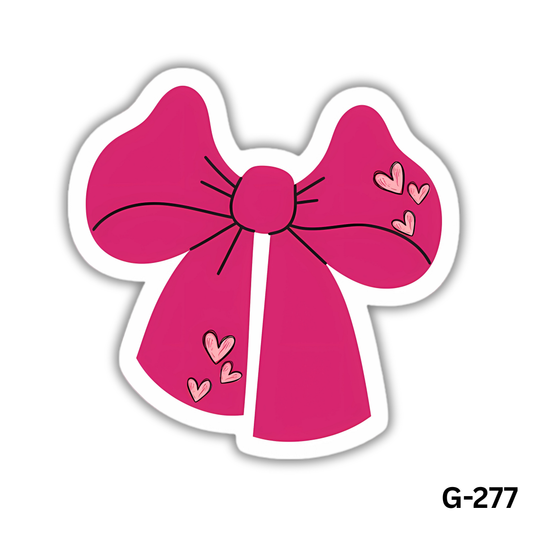 Pink bow(G-277)