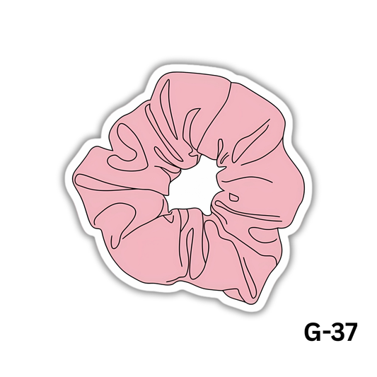 Pink Scrunchile Sticker(G-37)