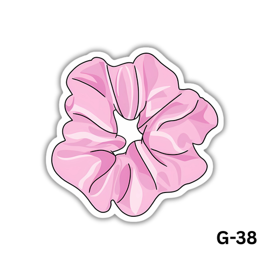 Pink Scrunchile Sticker (G-38)
