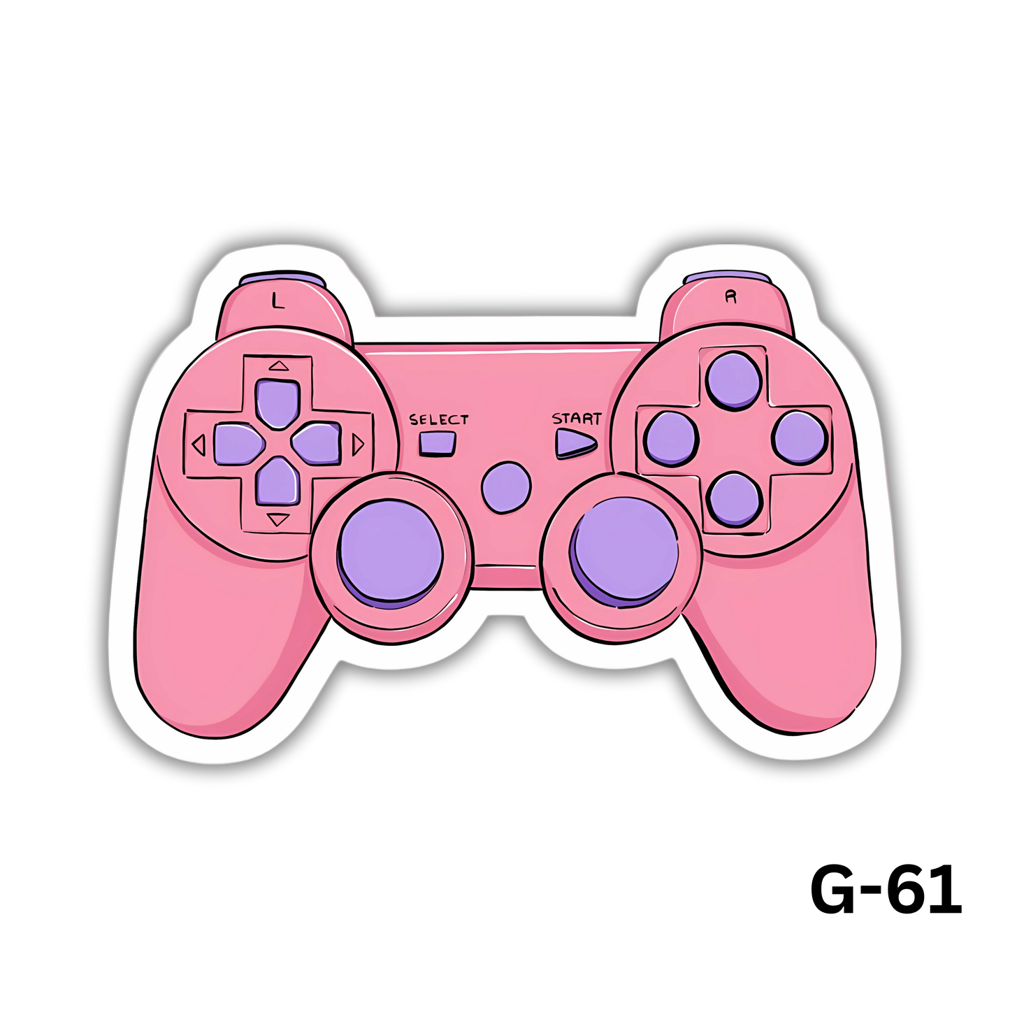 Joystick Controller Pink Sticker (G-61)
