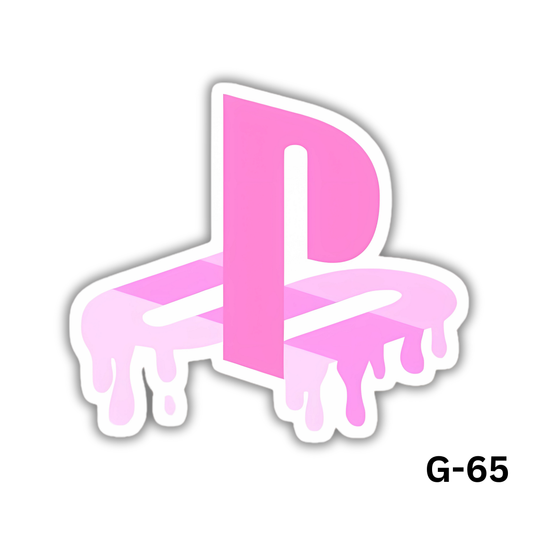 PlayStation pink Logo Sticker(G-65)