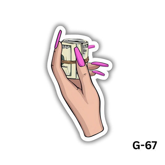 Money Girly Sticker (G-67)