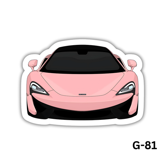Mclaren 570s Pink Sticker(G-81)