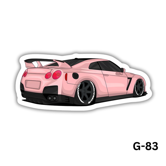 Gtr Pink Sticker (G-83)