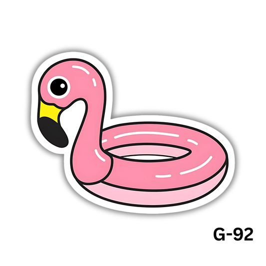 Flamingo Float Sticker(G-92)