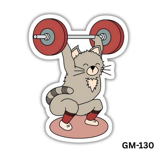 Cat lifting weights (GM-130)