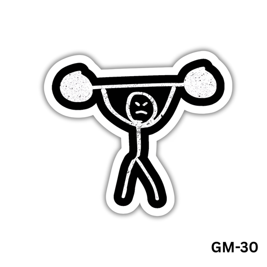 Gym funny weightlifting sticker (GM-30)