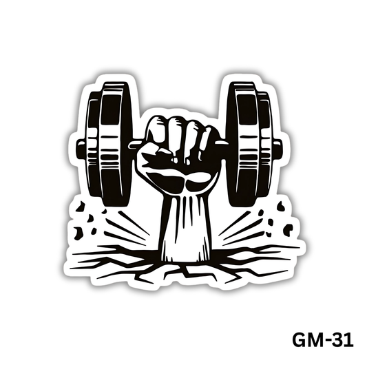 Arm lifting a gym weight (GM-31)