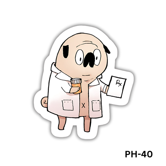 Pharmacist Pug sticker(PH-40)