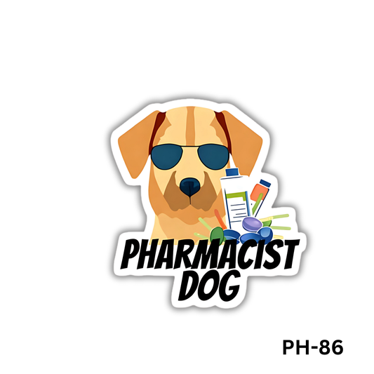 Pharmacist Dog sticker(PH-86)